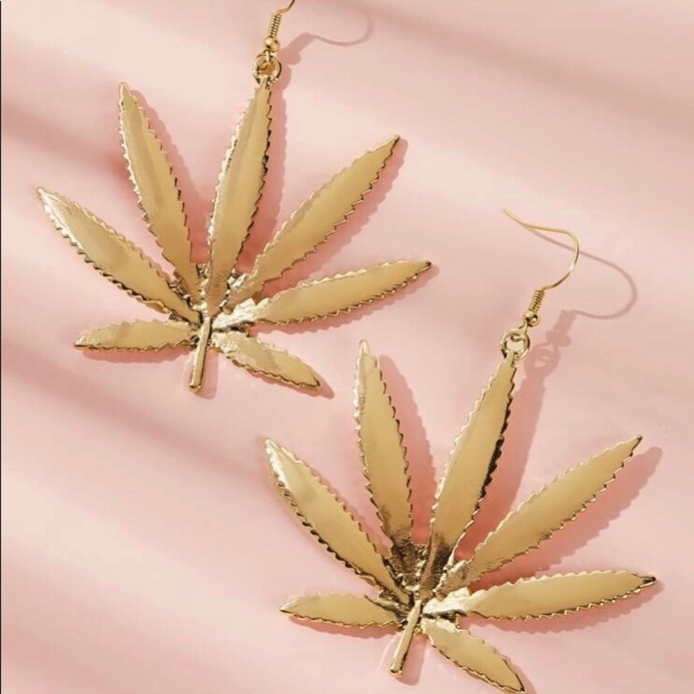 420 Leaf Drop Earrings